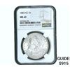 Image 1 : 1883-CC Morgan Silver Dollar NGC MS62