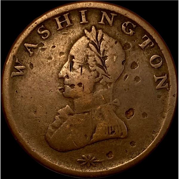 Washington Double-Head Cent Token NICELY CIRCULATED