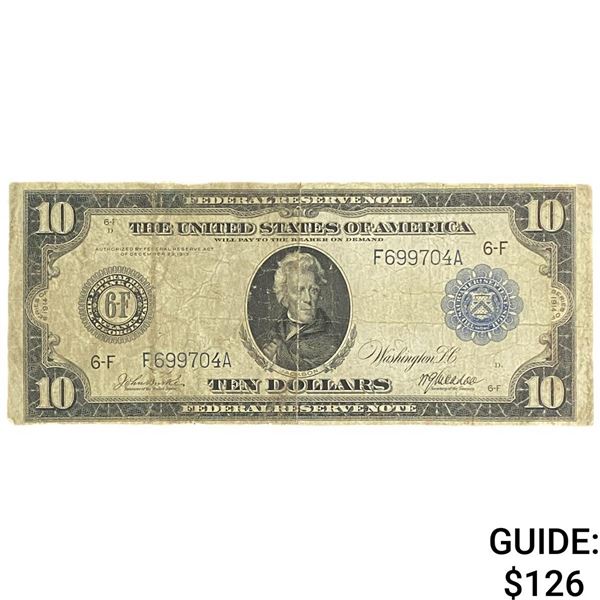 1913 $10 Federal Reserve Blue Seal