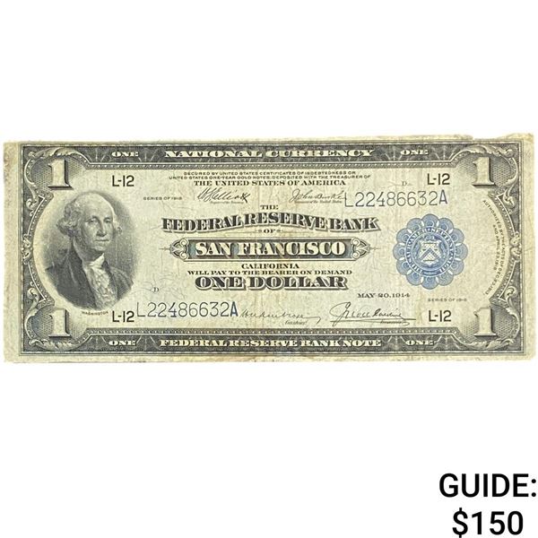 1918 $1 San Francisco, Federal Reserve