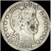 Image 1 : 1914 Barber Silver Quarter  NICELY CIRCULATED