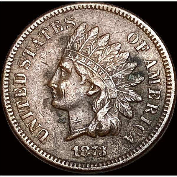1873 Indian Head Cent  NEARLY UNCIRCULATED