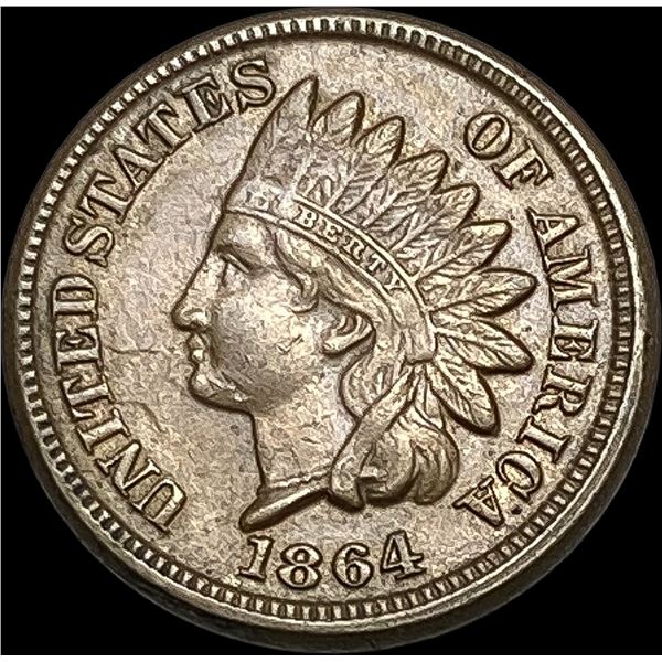 1864 Indian Head Cent  CHOICE AU