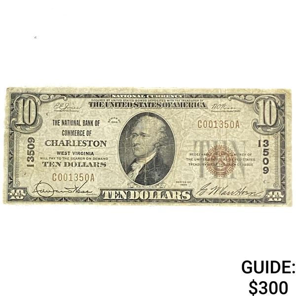 1929 $10 Charleston West Virginia