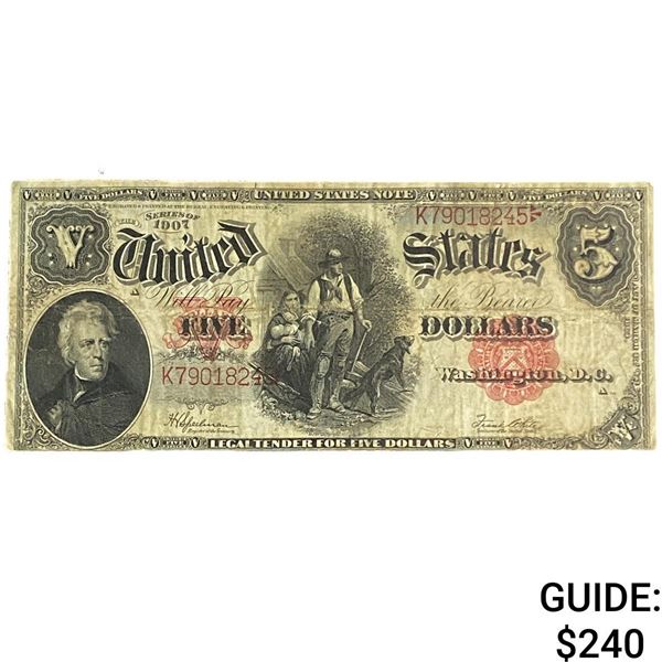 1907 $5 WoodChopper
