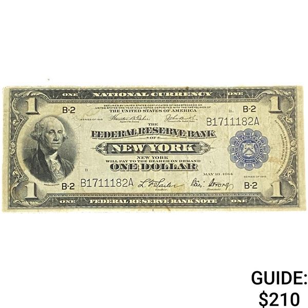 1918 $1 Federal Reserve Bank Of New York