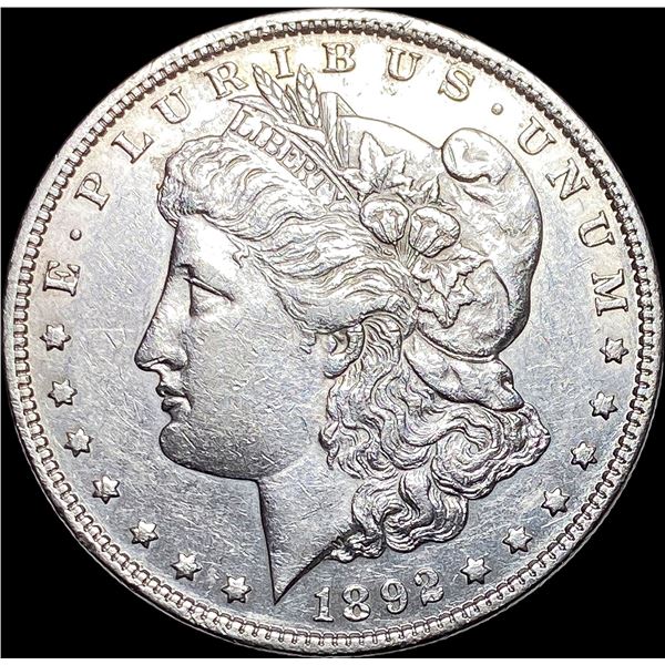 1892 Silver Morgan Dollar  CLOSELY UNCIRCULATED