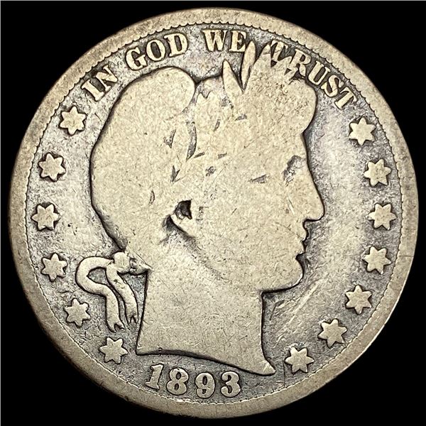 1893-S Silver Barber Half Dollar NICELY CIRCULATED