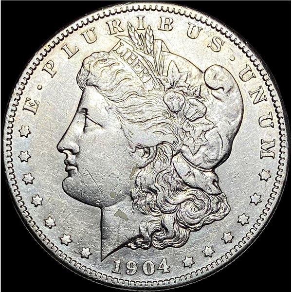 1904-S Silver Morgan Dollar  NEARLY UNCIRCULATED