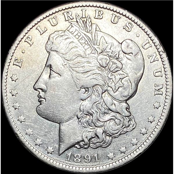 1891-O Silver Morgan Dollar  NEARLY UNCIRCULATED