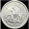 Image 2 : 1853 Arrows Seated Liberty Quarter CLOSELY UNCIRCULATED