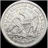 Image 2 : 1853 Arrows/Rays Seated Liberty Quarter   CLOSELY UNCIRCULATED