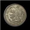 Image 1 : 1868 Nickel Three Cent ABOUT UNCIRCULATED