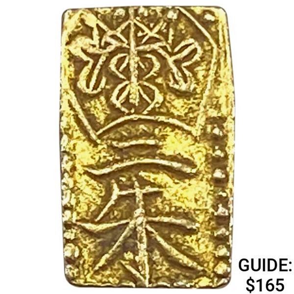 1832-1858 Japan Gold 2 Shu CLOSELY UNCIRCULATED