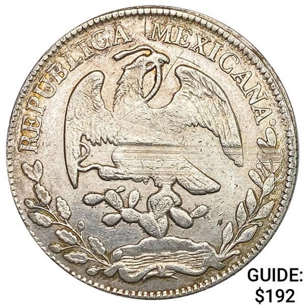 1878Zs JS Mexico Silver 8 Reales NEARLY UNCIRCULATED