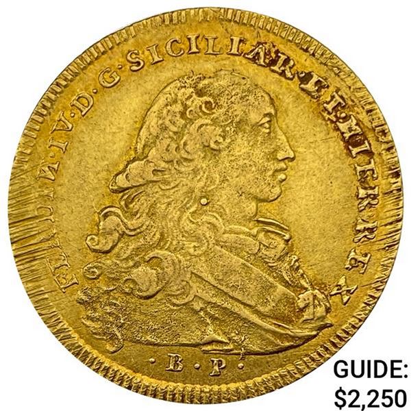 1770 Naples .2563oz Gold 6 Ducats CLOSELY UNCIRCULATED