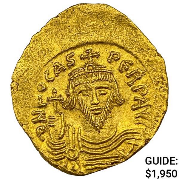 Roman Phocas 602-610 Gold Solidus UNCIRCULATED