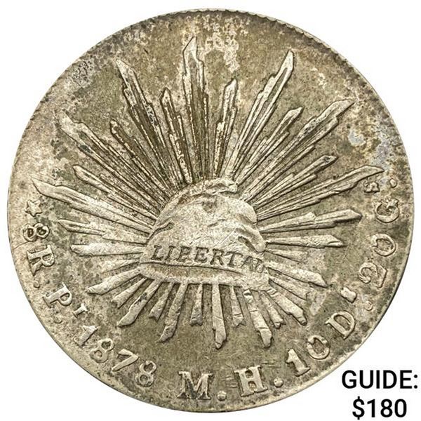 1878Pi MH Mexico Silver 8 Reales CLOSELY UNCIRCULATED