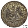 Image 1 : 1885 Mexico 25 Centavos CLOSELY UNCIRCULATED
