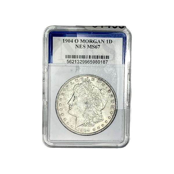 1904-O Morgan Silver Dollar NES MS67