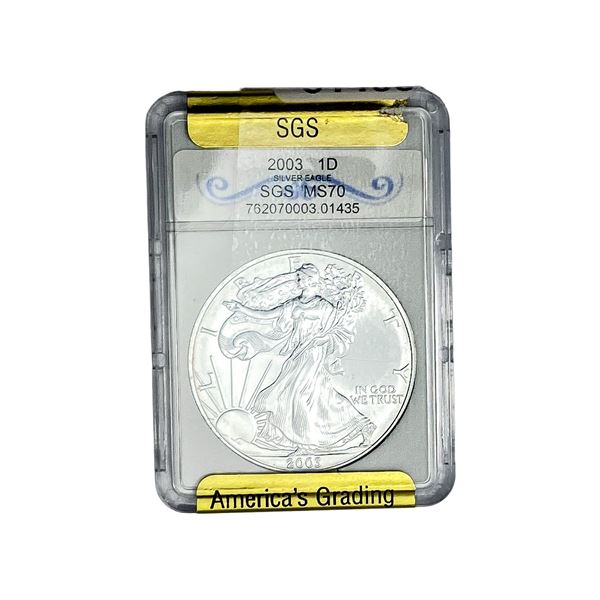 2003 Silver Eagle SGS MS70