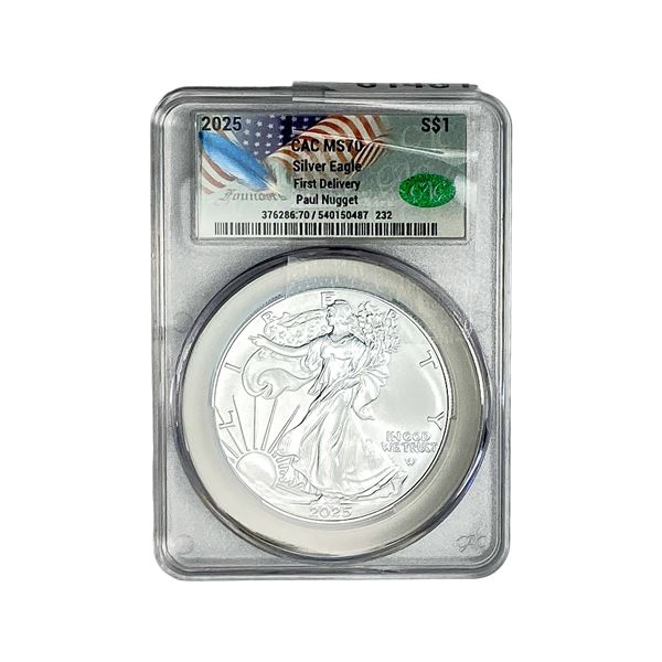 2025 Silver Eagle CAC MS70