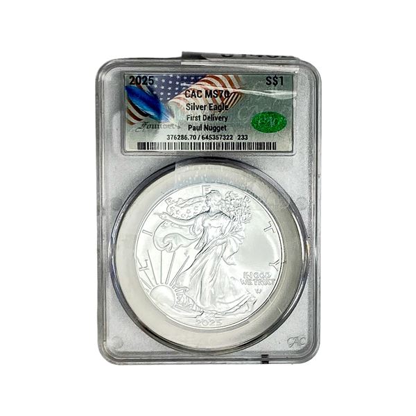 2025 Silver Eagle CAC MS70