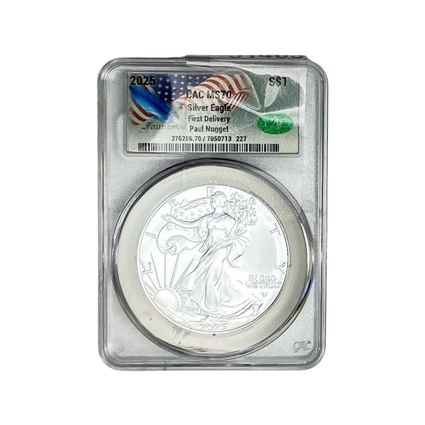2025 Silver Eagle CAC MS70