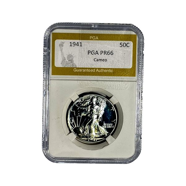 1941 Walking Liberty Half Dollar PGA PR66 Cameo