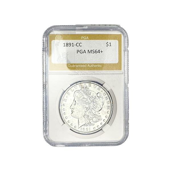 1891-CC Morgan Silver Dollar PGA MS64+