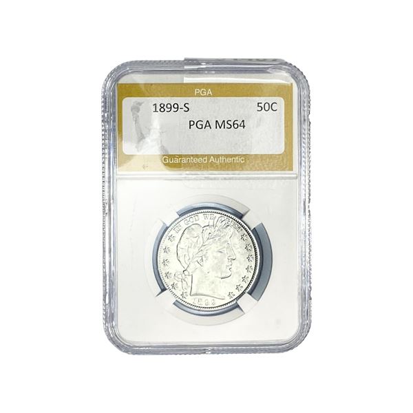 1899-S Barber Half Dollar PGA MS64