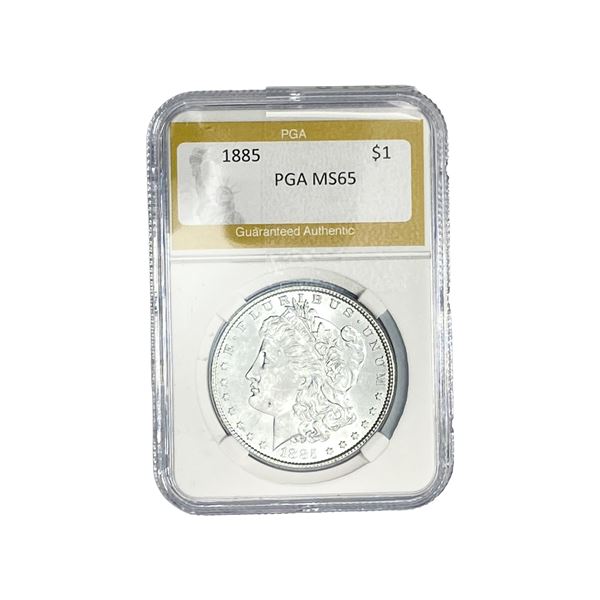 1885 Morgan Silver Dollar PGA MS65