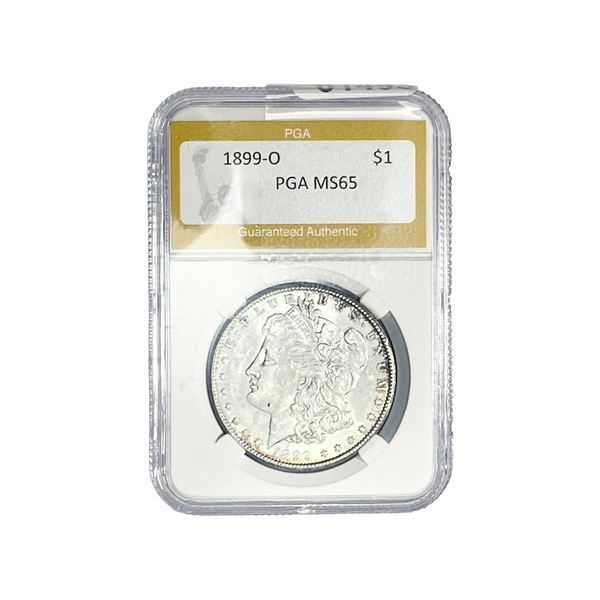 1899-O Morgan Silver Dollar PGA MS65