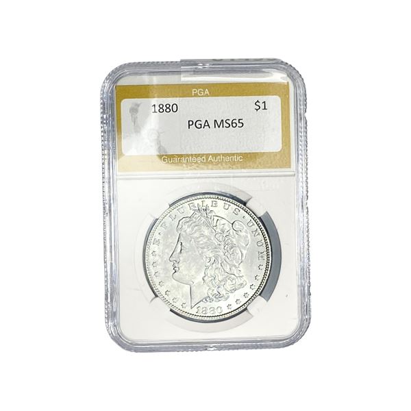 1880 Morgan Silver Dollar PGA MS65