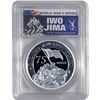 Image 2 : 2020-P Tuvalu 2OZ SIlver $2 Iwo Jima 75th Anniv.  PR70 DCAM