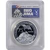 Image 2 : 2020-P Tuvalu 2OZ SIlver $2 Iwo Jima 75th Anniv.  PR70 DCAM