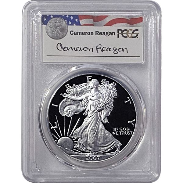 2007-W Silver Eagle PCGS PR69 DCAM Reagan Legacy