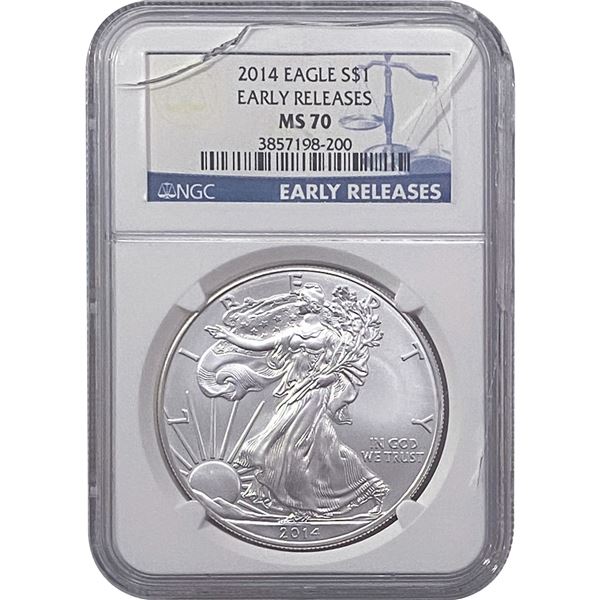 2014 Silver Eagle NGC MS70 Early Releases