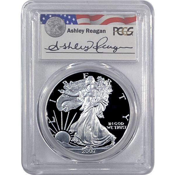2007-W Silver Eagle PCGS PR69 DCAM Reagan Legacy