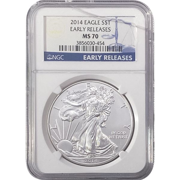 2014 Silver Eagle NGC MS70