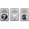 Image 1 : [3 Coins]2006 Silver Eagle NGC MS/PF69 20th Anniv.