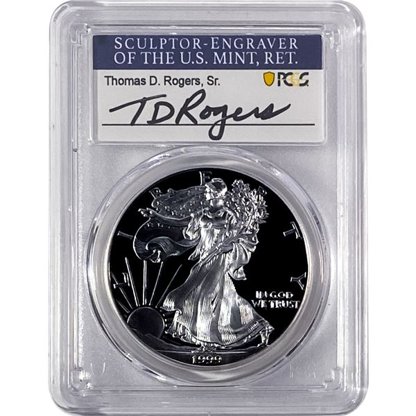 1999-P Silver Eagle PCGS PR70 DCAM Thomas D Rogers