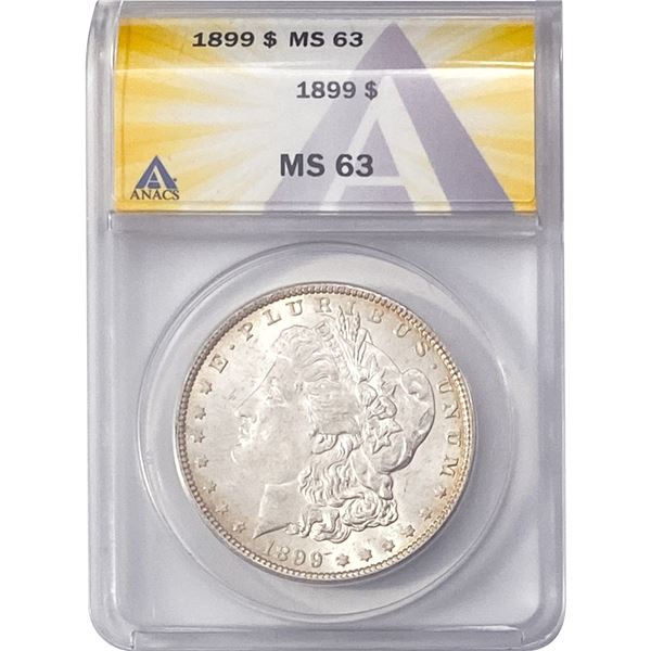 1899 Morgan Silver Dollar ANACS MS63
