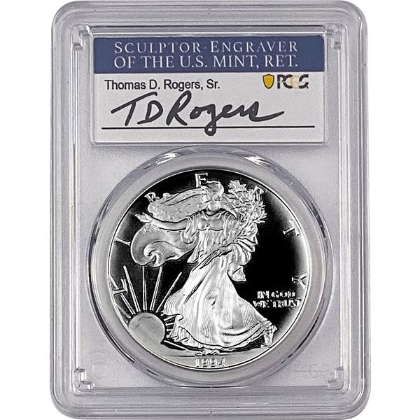 1994-P Silver Eagle PCGS PR70 DCAM Thomas D Rogers