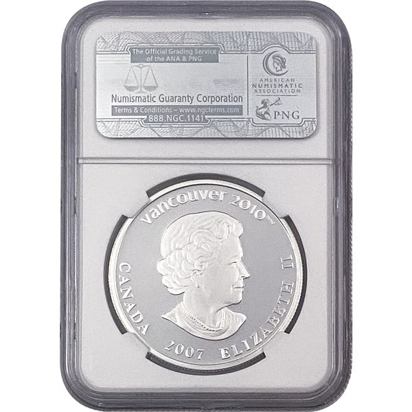 2007 Canada .826OZ Silver $25-Olympics NGC PF69 UC