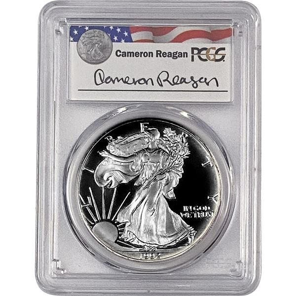 1992-S Silver Eagle PCGS PR69 DCAM Reagan Legacy