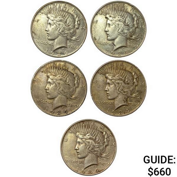 [5]1934D Silver Peace Dollar