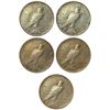 Image 2 : [5 Coins] 1934D Silver Peace Dollar