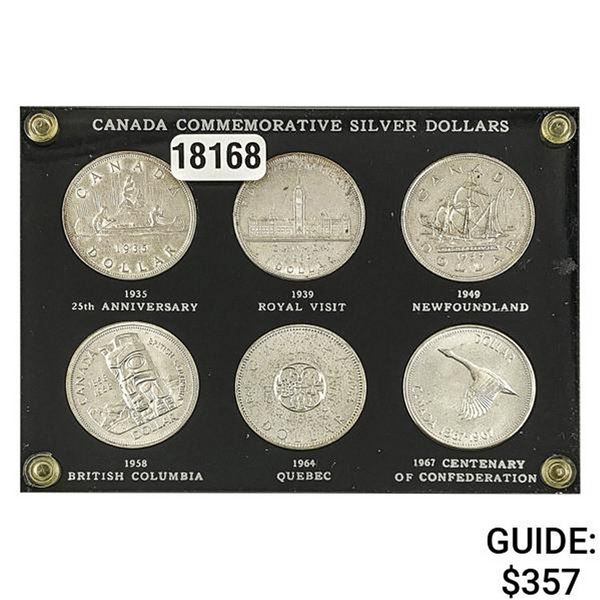 1935-1967 [6] Canadian Commen. Coins $1