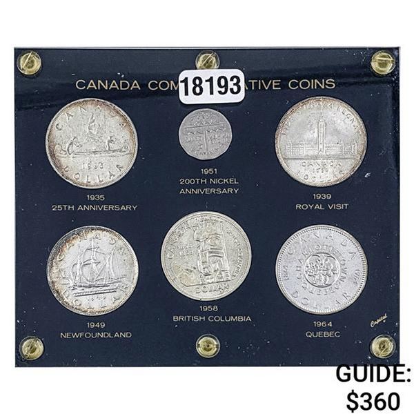 1935-1964 Canadian Commen. [1] 5C & {5] $1